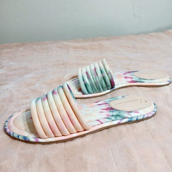 Anthropologie Tie Dye Sandals - Picture 1 of 9